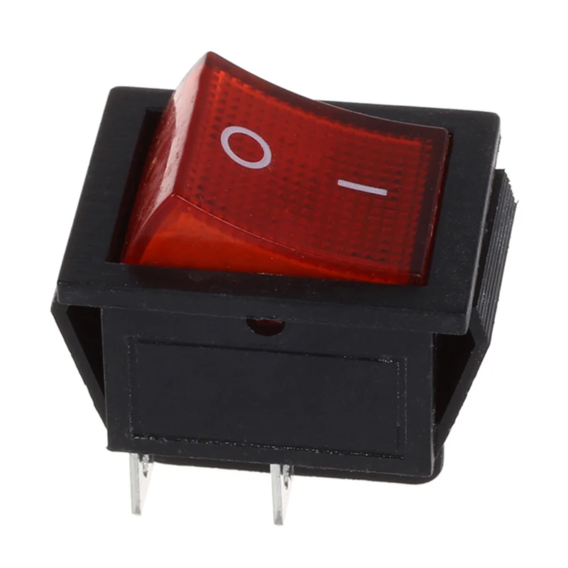Red Light 4 Pin DPST ON/OFF Snap in Rocker Switch 15A/250V 20A/125V AC 28x22mm | Обустройство дома