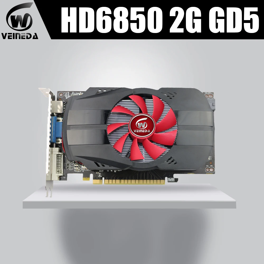 Видеокарты Veineda HD6850 2 ГБ GDDR5 256 бит ПК настольные видеокарты PCI Express 2,0 компьютерные видеокарты