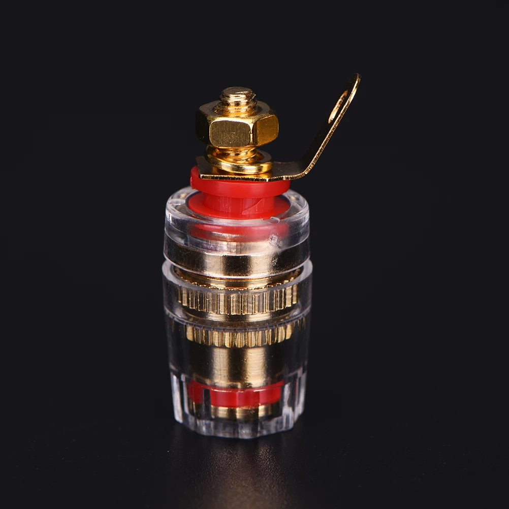 2 шт. усилитель динамик клемма Клеммная разъем кристалл Терминалы Разъем для 4 мм