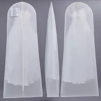 180cm white non woven wedding dress large garment bags great cover for storage or travel bridal gown and long dresses print logo