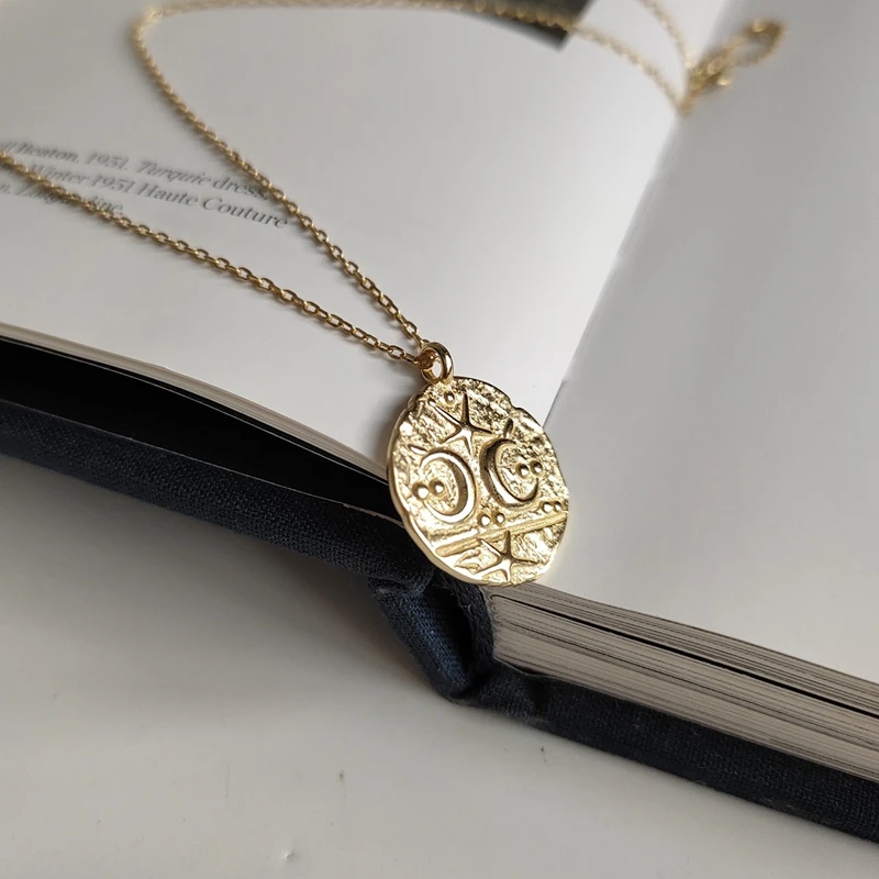 Женское ожерелье из серебра 925 пробы с подвеской в виде звезды и Луны|Ожерелья| |