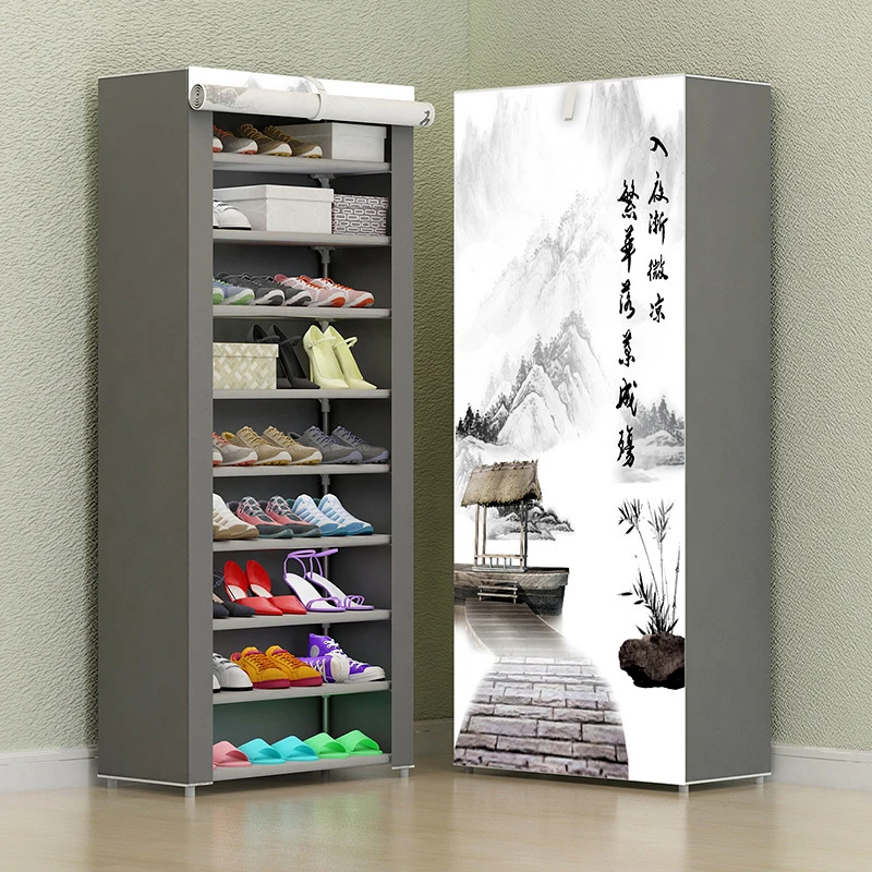 Multilayer Shoe Rack Easy Assmble Shoes Storage Closet Organizer Home Dorm Room Furniture Space Saving Nonwoven Shoe Cabinets simple multilayer modular shoe cabinet easy assembly boots shoes storage organizer home space saving closet plastic shoe rack
