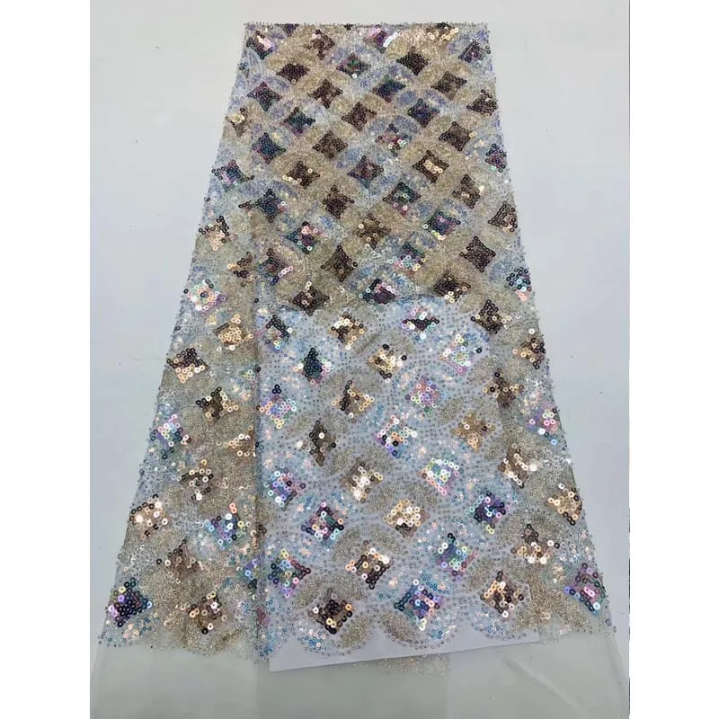 5 ярдов Новое поступление 2020 кружевная фатиновая ткань Африканский модный стиль