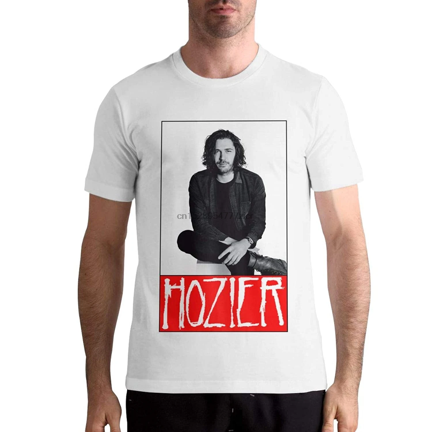 

AlvaLynd Mens Tshirts Man's Hozier Clothes White