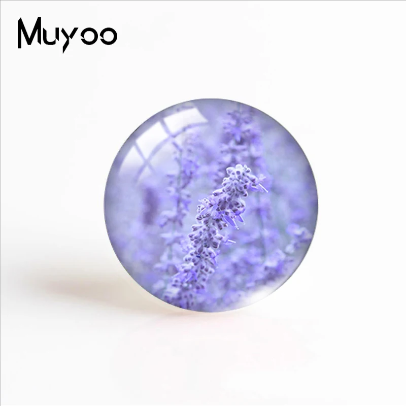 2019 новые фиолетовые Лавандовые фотообои кабошоны ручная работа ювелирные