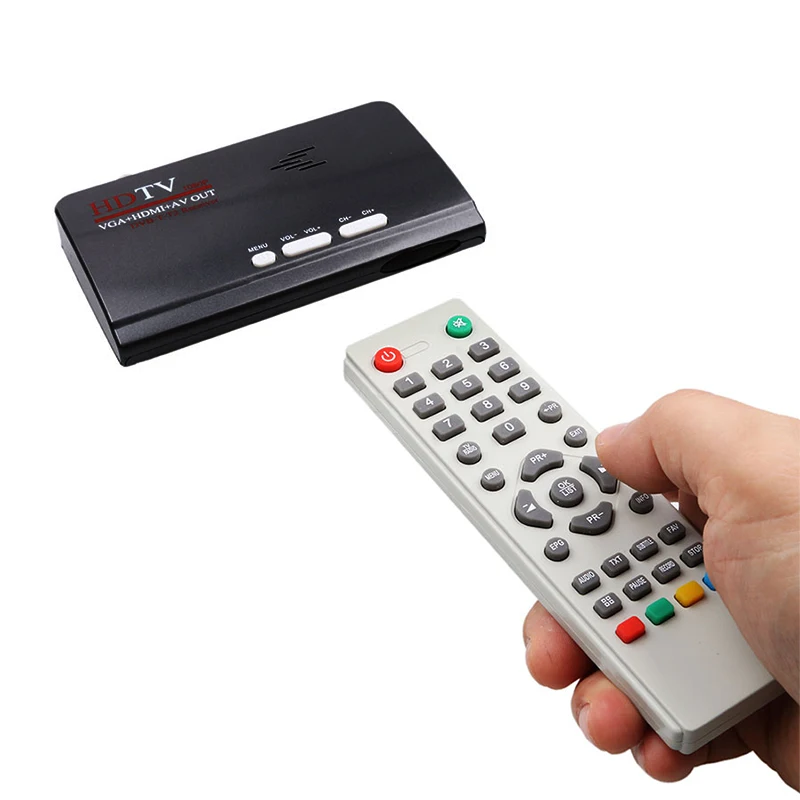 Умная ТВ-приставка Us Plug 1080P Hd Dvb-T2/T Hdmi Usb Vga Av тюнер приемник Цифровой