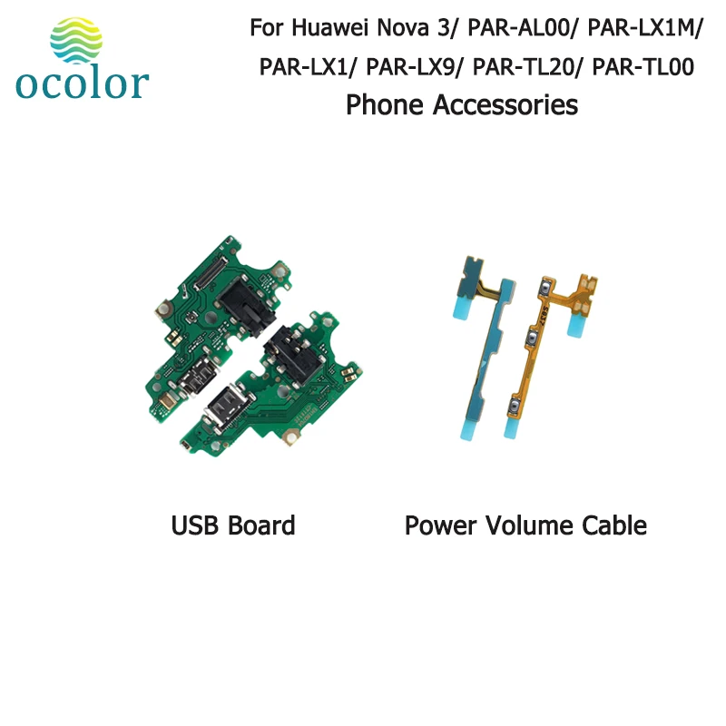 Ocolor для huawei Nova 3 USB штепсельная плата контроллера заряда зарядная ремонт