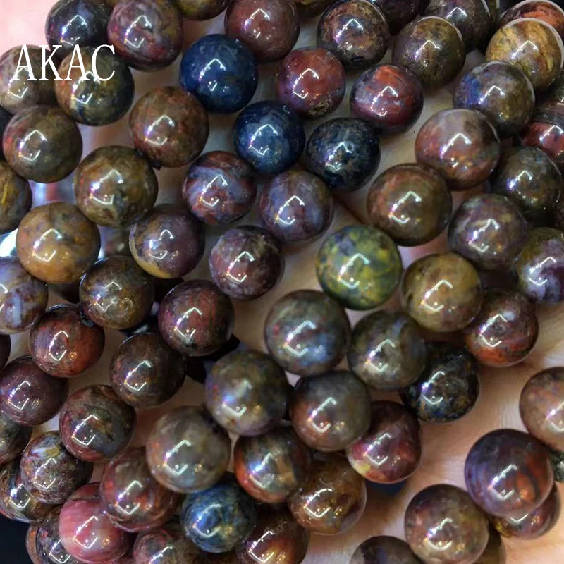 

2bracelets AKAC Approx7mm 100% Natural petersite stone bracelets wholesale