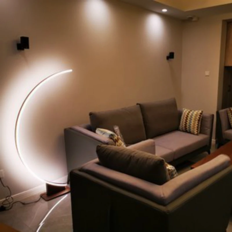 Современная Напольная Лампа в форме дуги для гостиной спальни кабинета