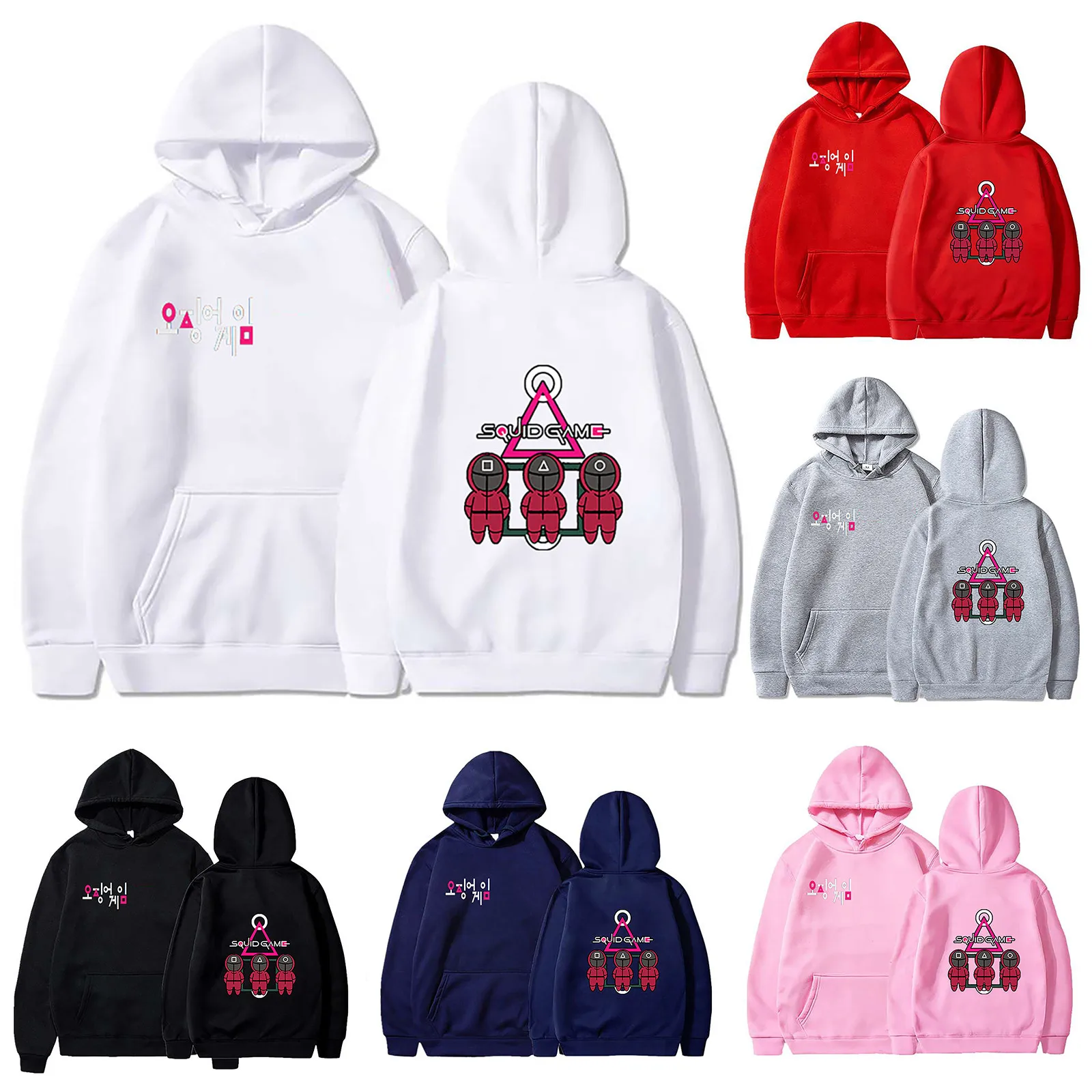 Мужская Флисовая Толстовка с капюшоном Повседневная в стиле Харадзюку корейский