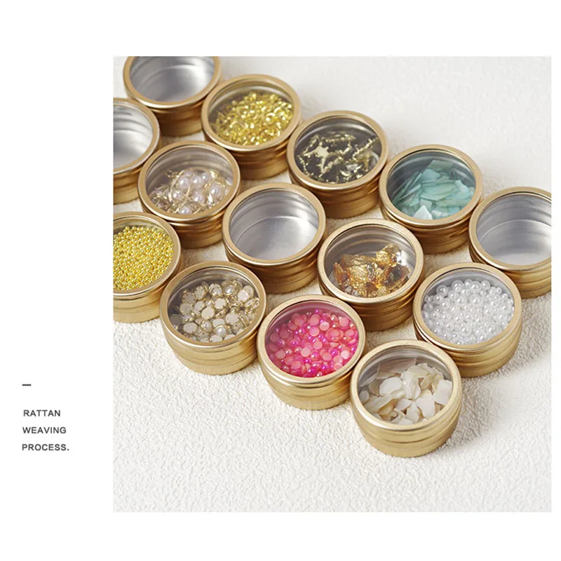 

Nail Art Storage Case Rhinestones Gems Accessories Clear Plastic Empty Container for Organizer Box