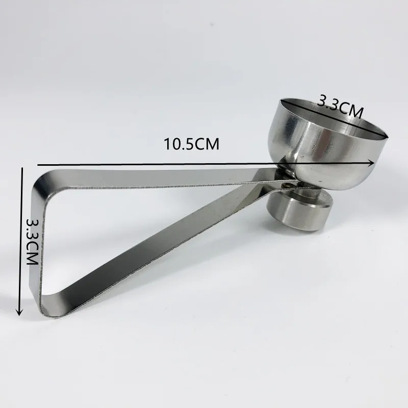 

Creative Stainless Steel Egg Shell Opener Boiled Raw Egg Topper Cutter Eggshell Separator Kitchen Egg Cooking Practical Gadgets