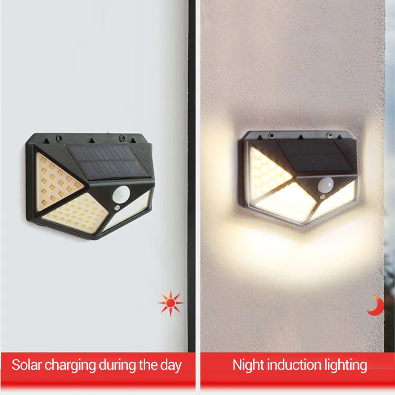 Outdoor Waterproof Solar Wall Light With Motion Sensor 2 pcs /lot Garden Path ABS PIR 3 Modes Outside Mounted Lights | Освещение