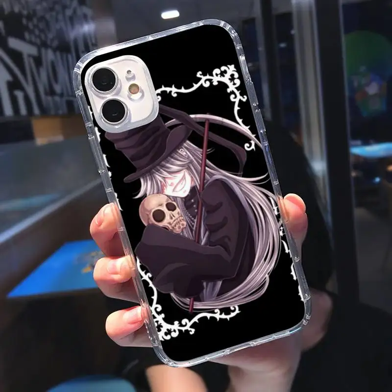 

Hot Black Butler Anime Phone Case Transparent soft For iphone 5 5s 5c se 6 6s 7 8 11 12 plus mini x xs xr pro max