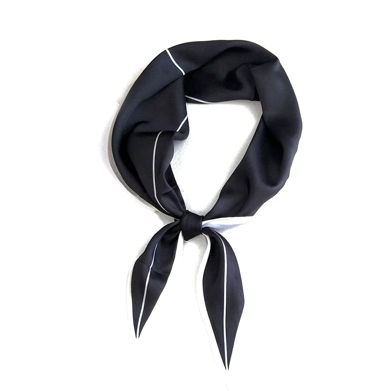 118*38 см двойной цвет бандана складной шарф Шелковый маленький шейный платок