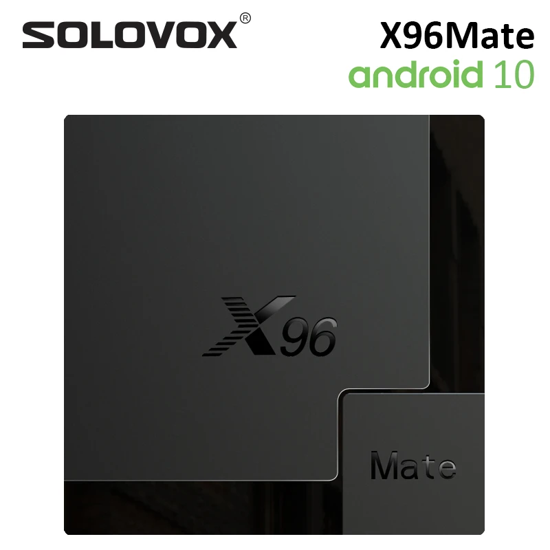 SOLOVOX 2020 X96 Коврики Android 10 Смарт ТВ коробка 4 Гб оперативной памяти 32 встроенной