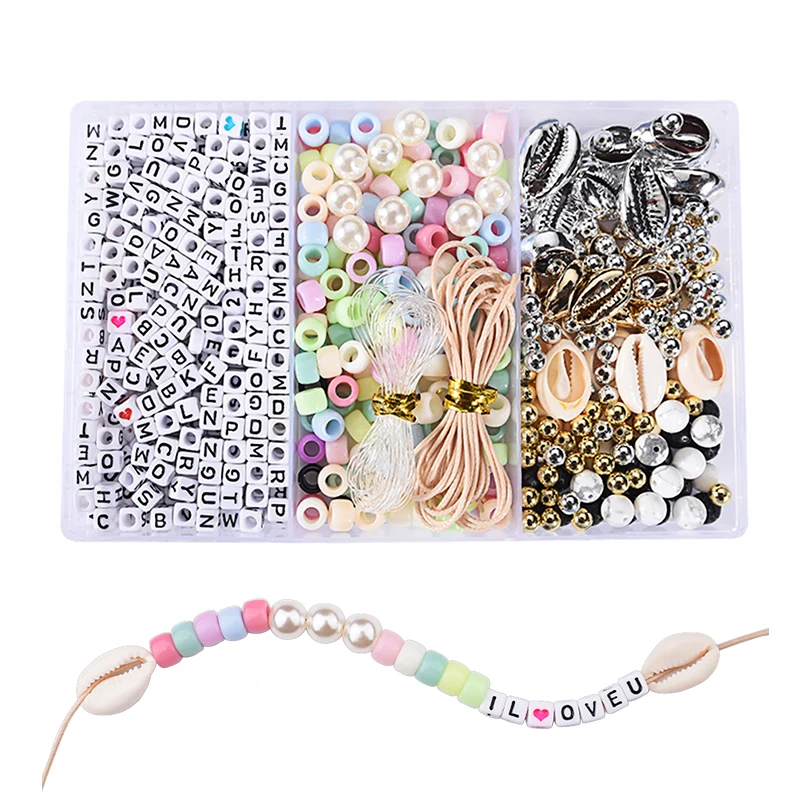 Алфавитные бусины/набор ювелирное изделие смешанные аксессуары буквы акриловые