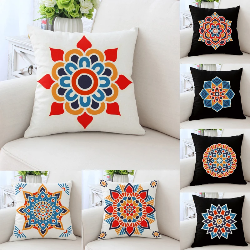 Morocco напечатанная Подушка с узором в виде квадратов Чехлы поясная подушка крышка