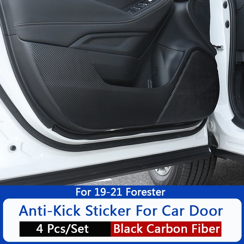 

QHCP углеродное волокно Автомобильная дверь боковая анти-удар наклейка пленка защита для Subaru Forester Legacy Outback XV 2013-2024 4 шт. аксессуар