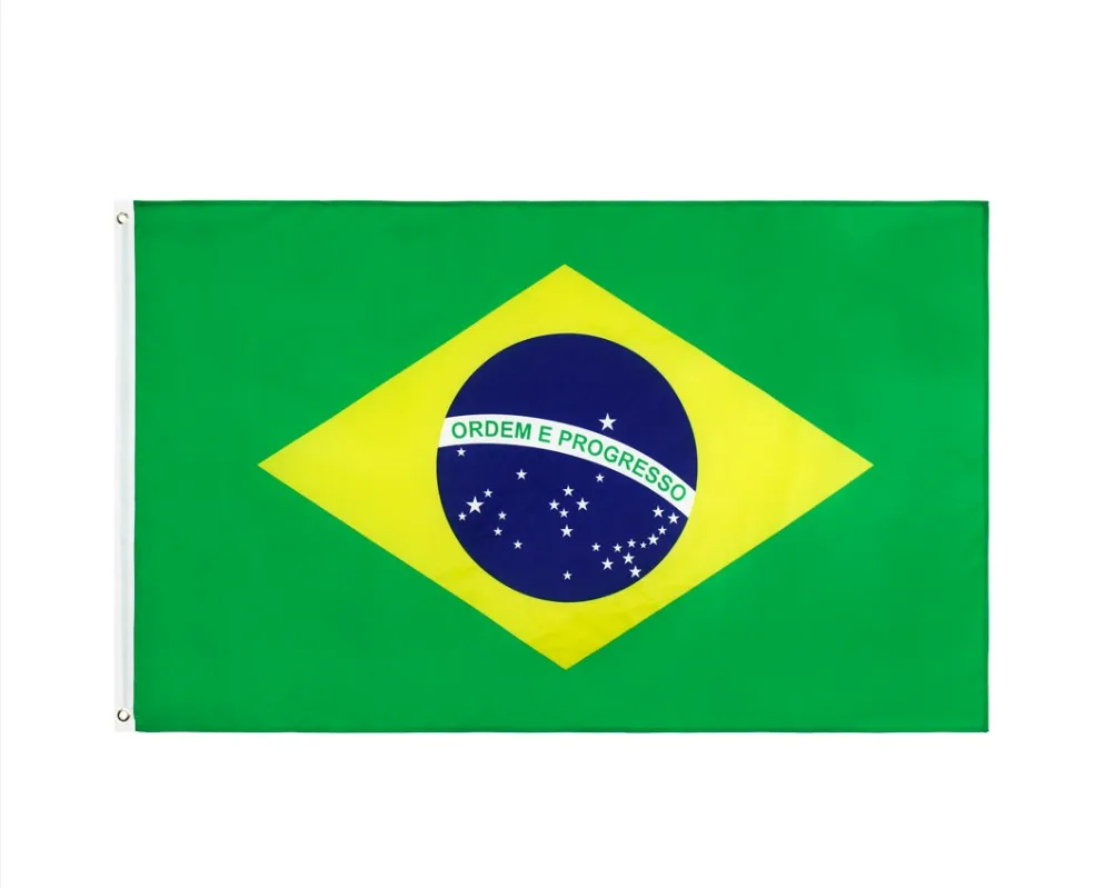 Бразильский бесплатная доставка страна/Висячие/национальный флаг полиэстер
