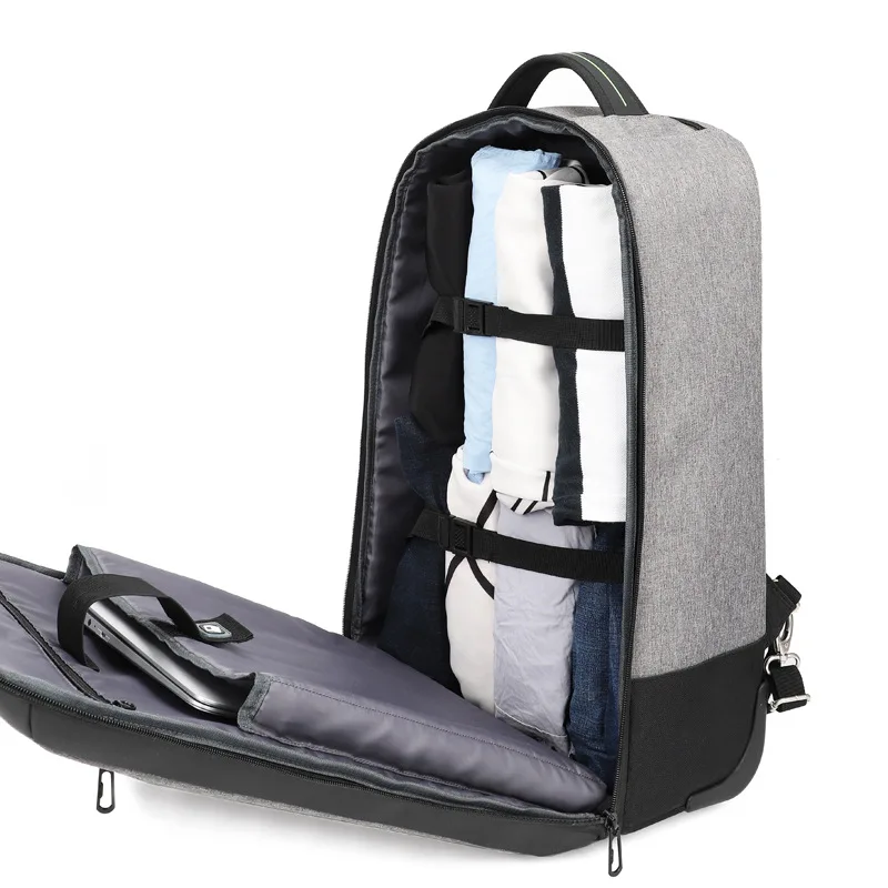 Чемоданы и дорожные сумки деловой дорожный рюкзак на колесиках с четырьмя