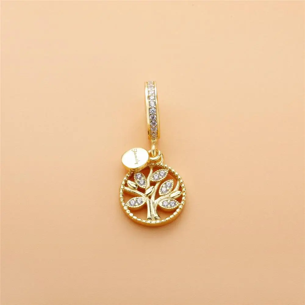 Высокое качество генеалогическое дерево с позолоченным кольцом серебряные