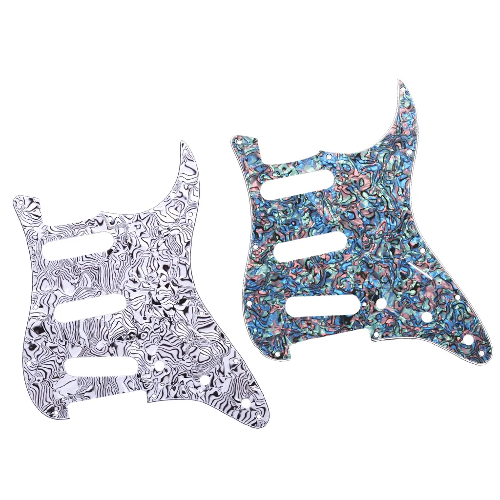 3Ply SSS Scratch Plate электрогитара Pickguard для ST SQ гитары|Детали и аксессуары гитар| |