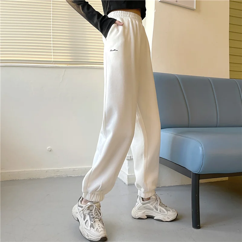 Live Wide Leg Loose Ankle Banded Slacks Female Bathroom Rac | Женская одежда