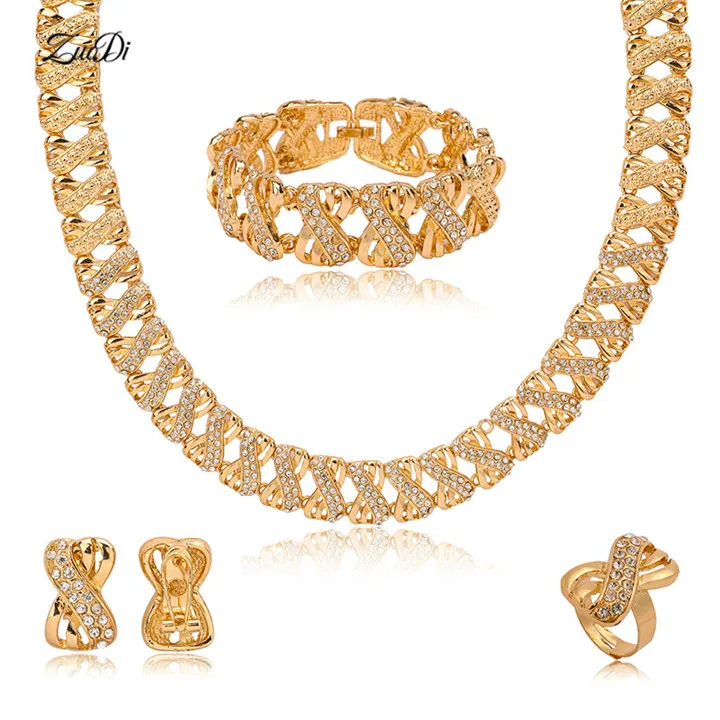 

ZuoDi Exquisite Dubai Gold Colorful Jewelry Set Nigerian Wedding woman accessories jewelry set African Beads costume Jewelry Set