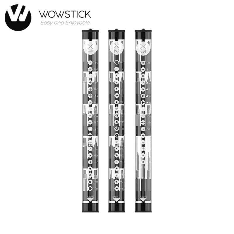 Wowstick биты S2 легированная сталь X1 X2 X3 Многоцелевой Набор бит отвертки для