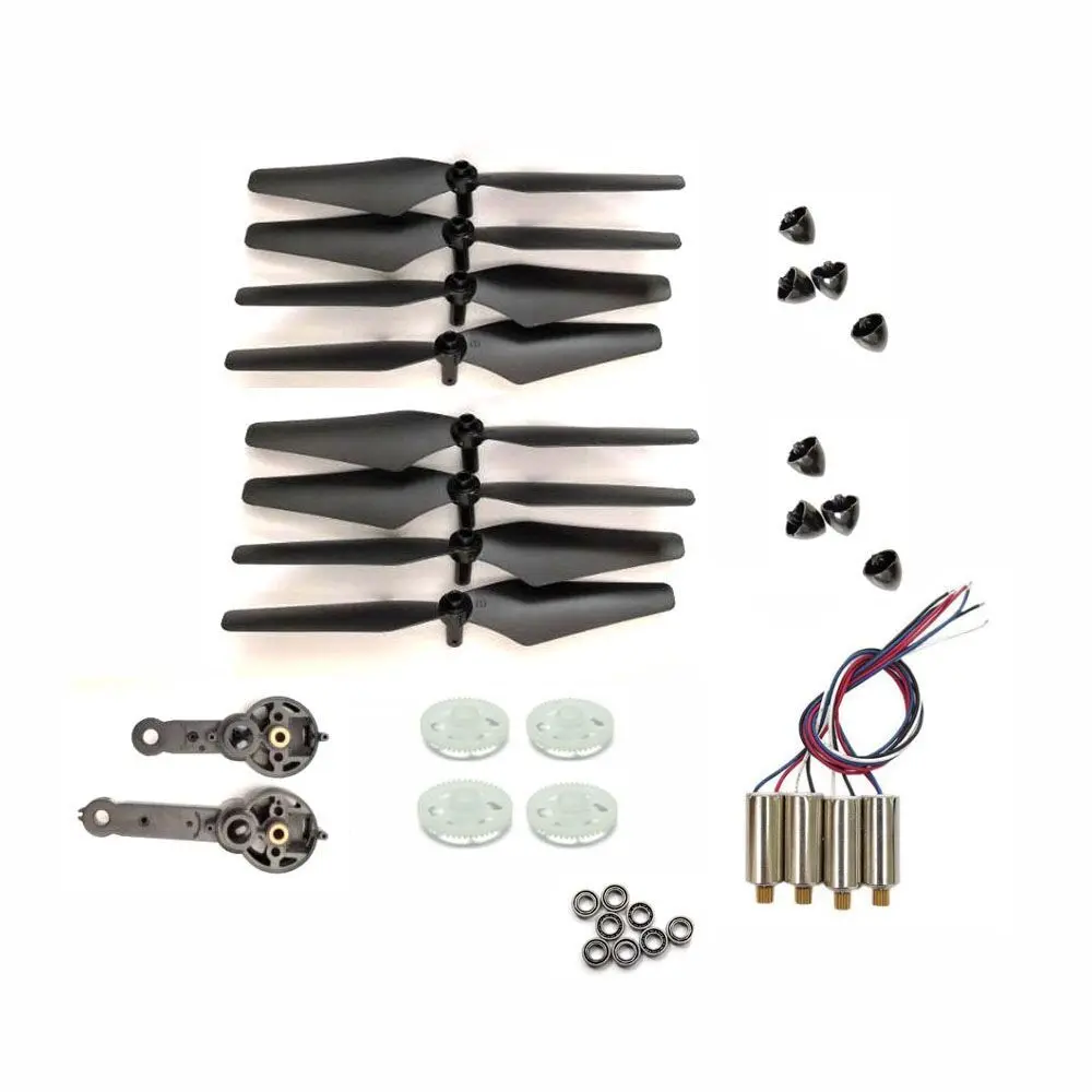 

Drone part kit for ky601g GPS rc drone Engines Motor Upgrade Bearing Gear propelller blades arm Spare Parts Accessories set