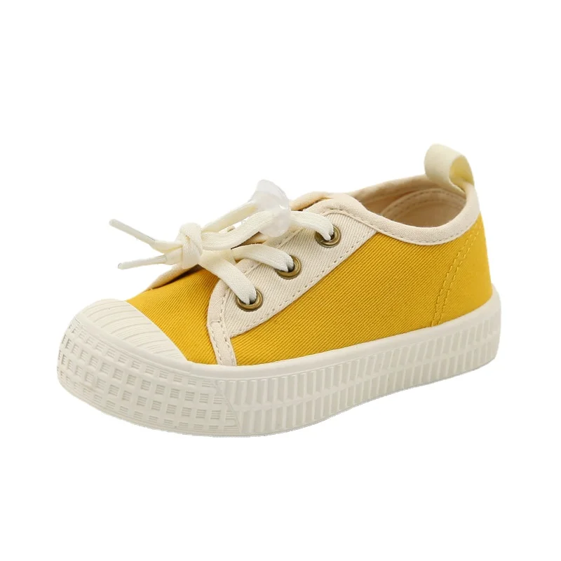 

2021 Spring New Children's Canvas Shoes Soft Sole Kindergarten Baby Shoes Children Shoes Causal Flats for Boys and Girls Fashion