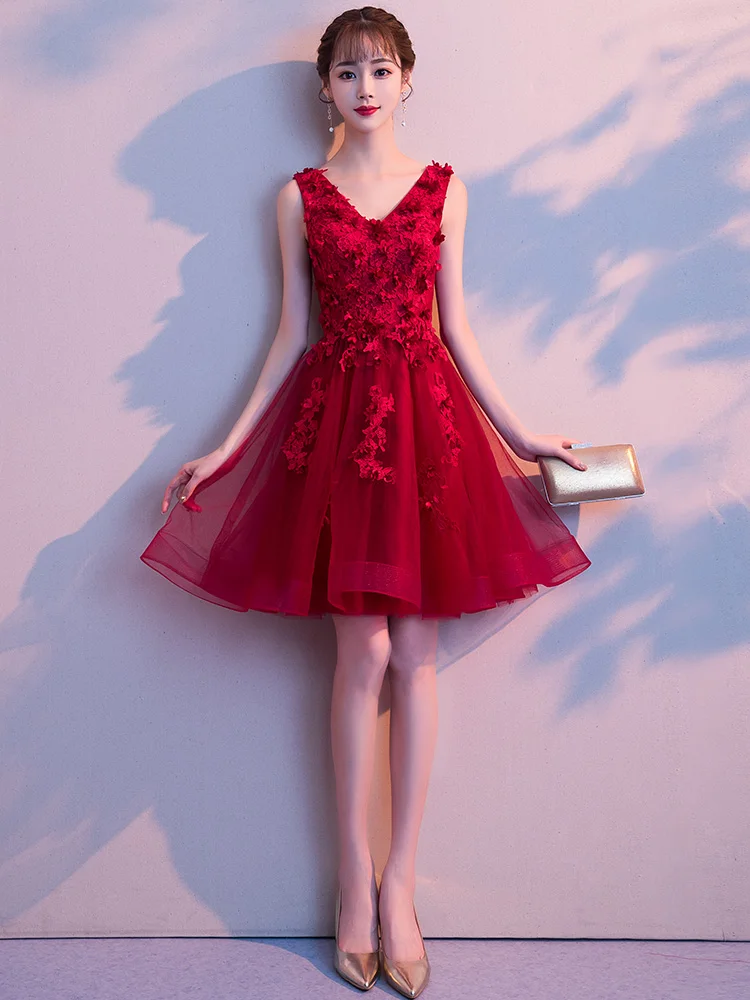 Платье женское короткое без рукавов для подружек невесты | Свадьбы и торжества