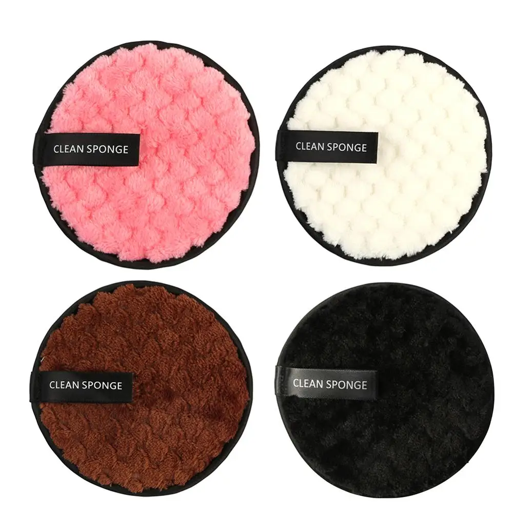 4pcs Модные виды очищающих подушечек для макияжа, мягкие многоразовые подушечки из бамбукового волокна, моющиеся подушечки для лица и глаз, инструменты для красоты - Цвет: 4pcs