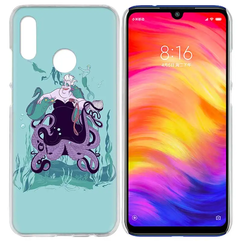 Чехол для Xiaomi Redmi Note 7 7A фотоаппаратов моментальной печати 7S 6 6A 5 Y3 K20 mi 8 до 9 лет CC9 CC9E A1 A2 A3 играть F1 Lite Pro Plus Урсула, Русалочка - Цвет: 10