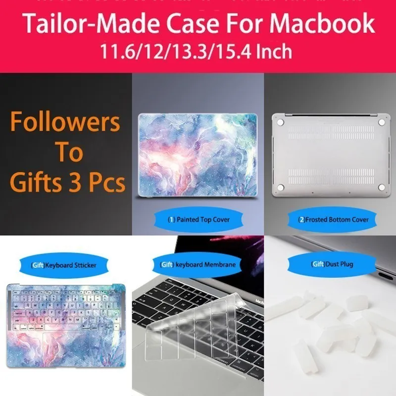 Новый чехол на заказ для Macbook Air 13 Apple Pro Retina 11 12 3 15 4 дюймов ноутбука|Сумки и чехлы