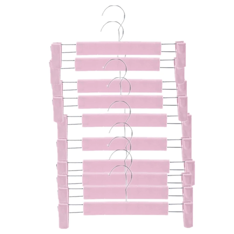 Вешалки для одежды черные пластиковые вешалки и штанов с 2 регулируемыми