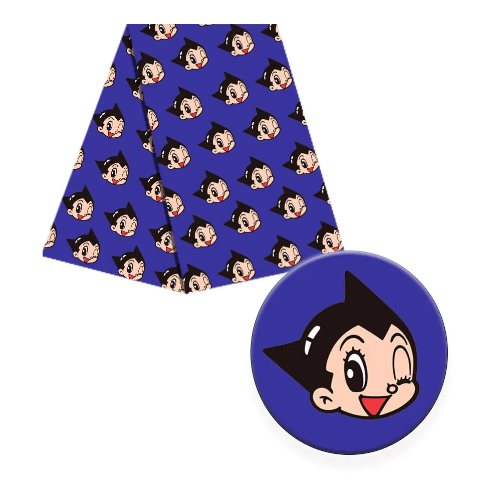 Полиэфирная хлопчатобумажная ткань дизайнерская с принтом для мультяшного