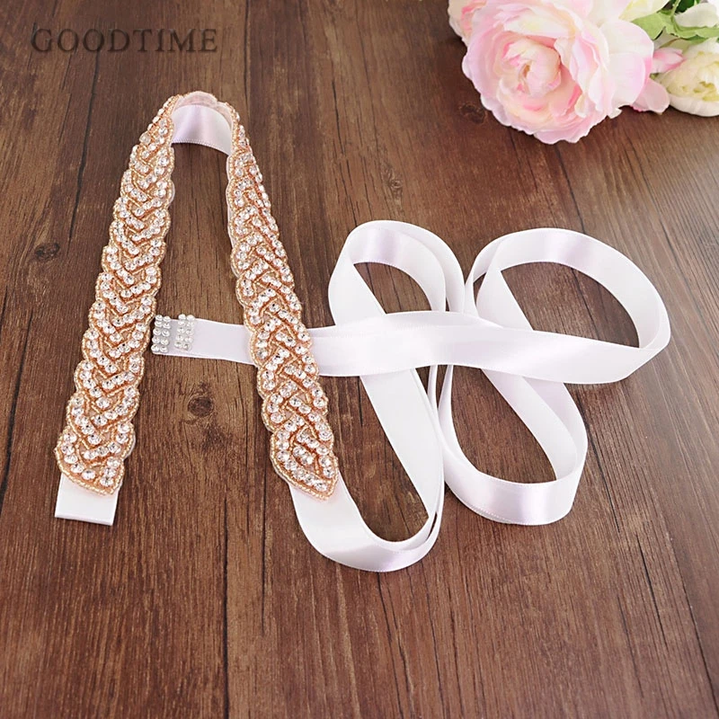 Ремень женский с аппликацией под розовое золото пояс для одежды Хрустальный