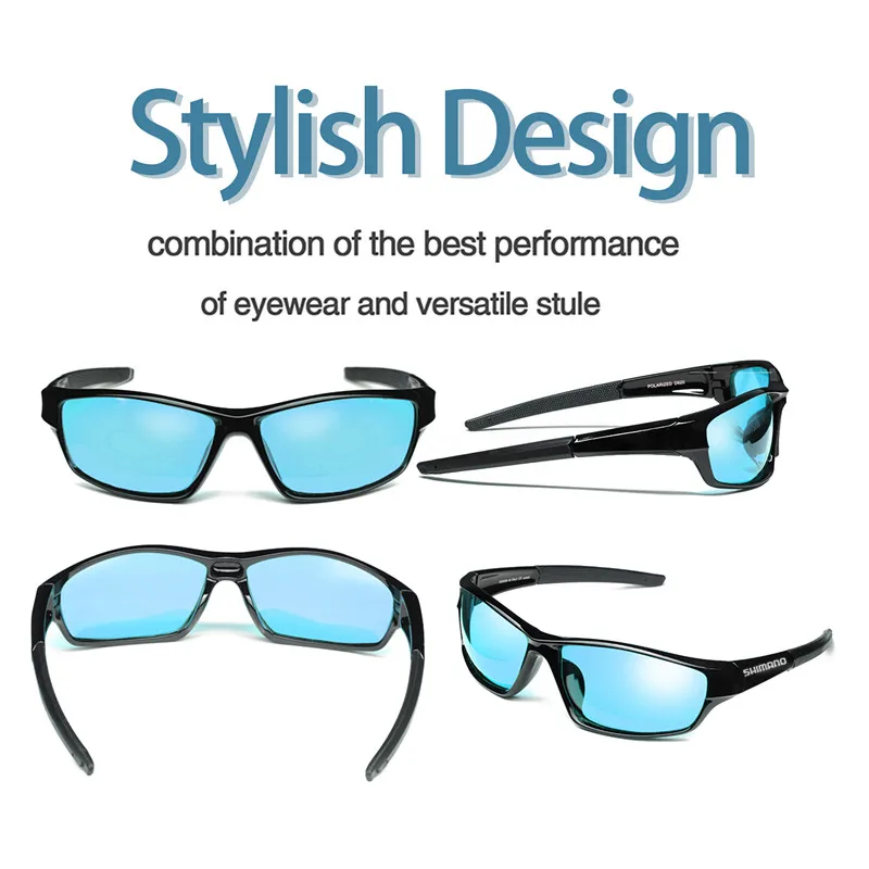 

New Shimano Men's Women Polarized Fishing Glasses Summer Outdoor Mountaineering Fashionable Colorful Film Sports Sunglasses 008#