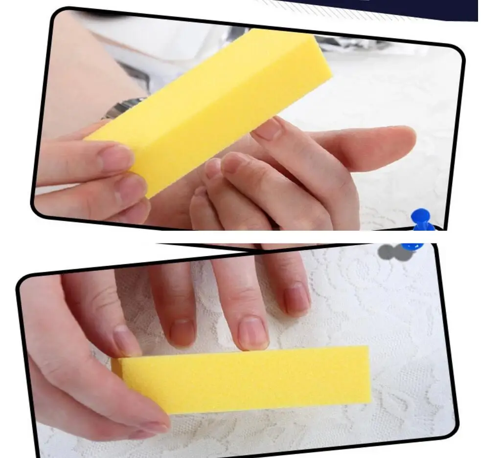 10 шт./компл. шлифовальная губка пилка для ногтей буферный блок УФ гель Сделай Сам