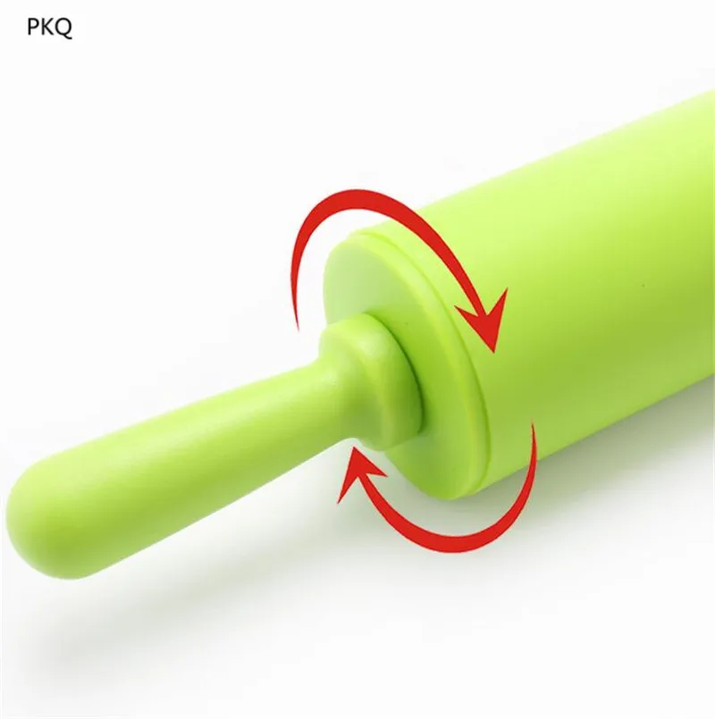 Non-stick Silicone Rolling Pin Fondant DIY Kitchen Dumpling Roller Cake Noodles Bakeware Tools | Дом и сад