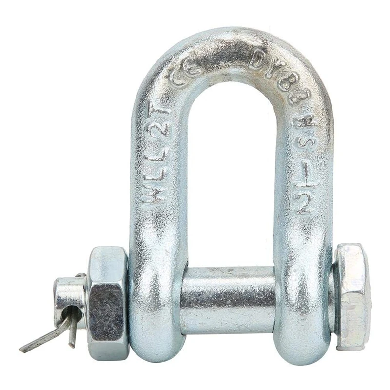 

U-Ring Shackle Shaped Shackle Hook Galvanized High-Performance Bow Made of Alloy Steel with Horseshoe Buckle Nut