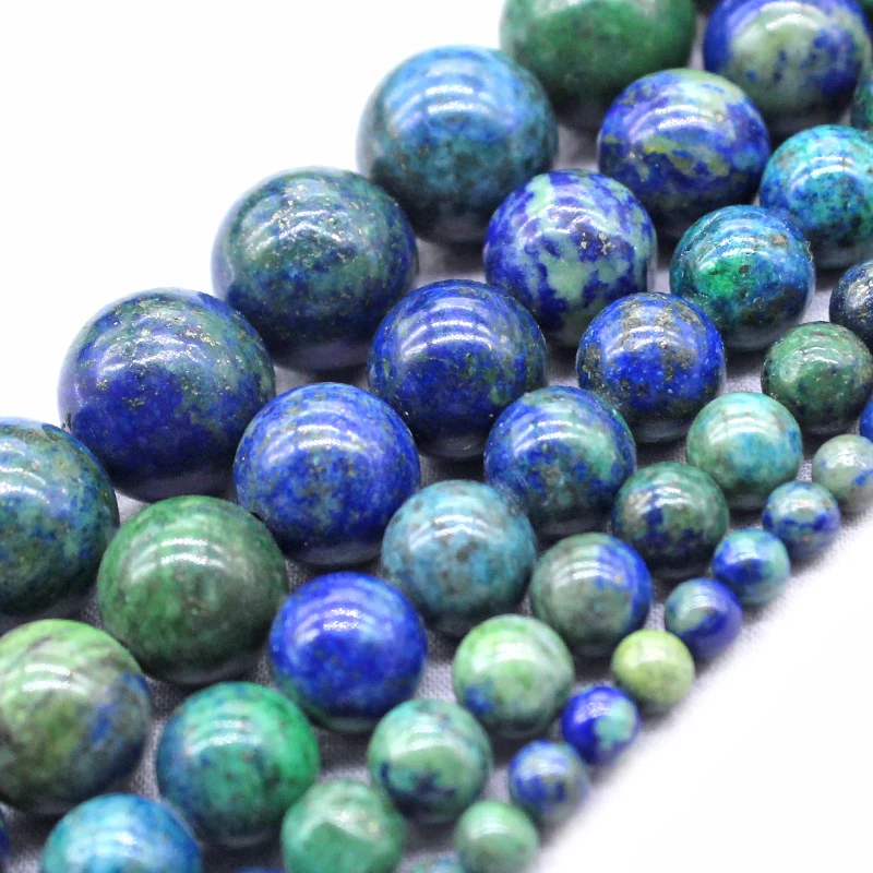 Круглые Бусины Из Натурального драгоценного камня лазурит малахит 4/6/8/10/12 мм для