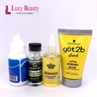 Клей для париков Super на сетке, склеивающий клей для волос 38 мл + средство для удаления 30 мл + гель для волос Got2b 35 г инструмент для париков наборов для ленты, парика, фронтальной системы