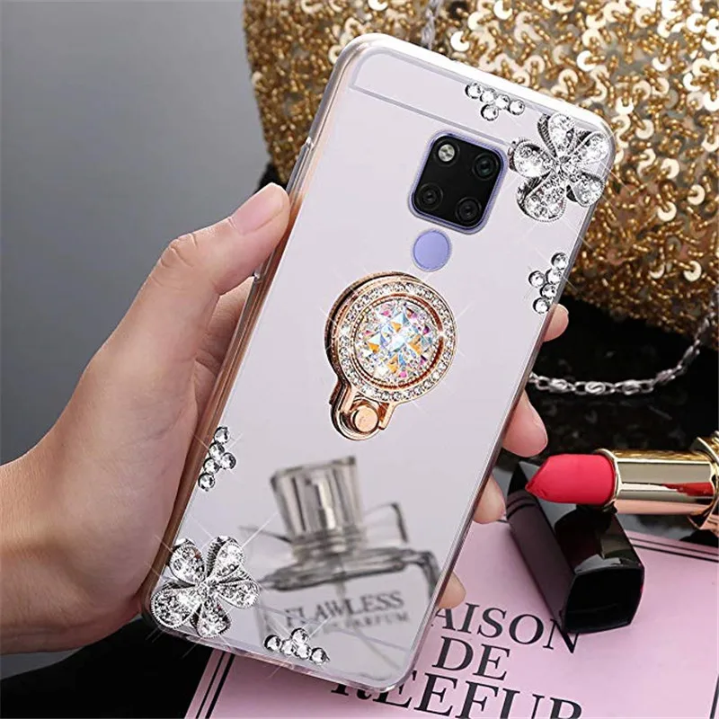 Huawei mate 20 Pro Lite Чехол для мобильного телефона Honor 7A 7C 8C 8A 8S 8x зеркальный Алмазный