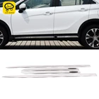 CarManGo автомобильные аксессуары, нержавеющая дверь, боковая хромированная отделка, рамка, наклейка, украшение для Mitsubishi Eclipse Cross 2018-2021