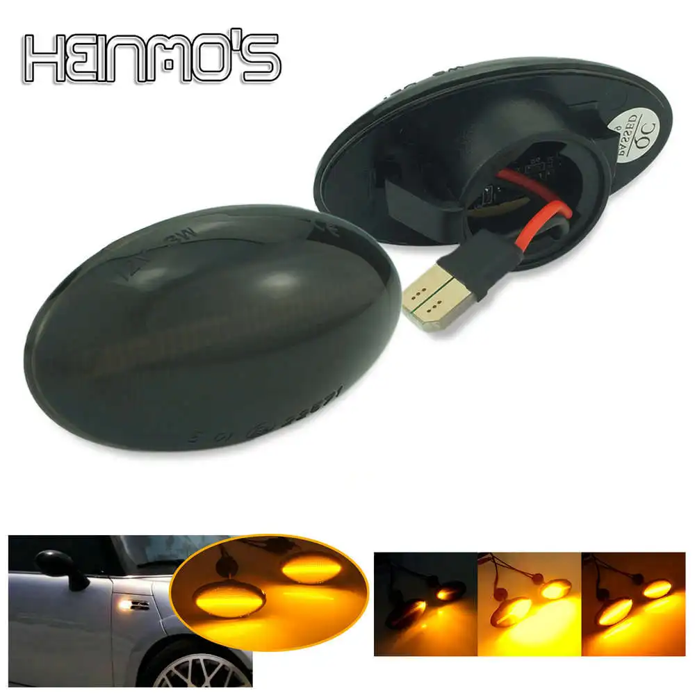 

Динамические боковые габаритные огни для Mini Cooper, ретрансляторные лампы для Mini Cooper R50, R52, R53, 2002, 2003, 2004, 2005, 2006, 2007, 2008