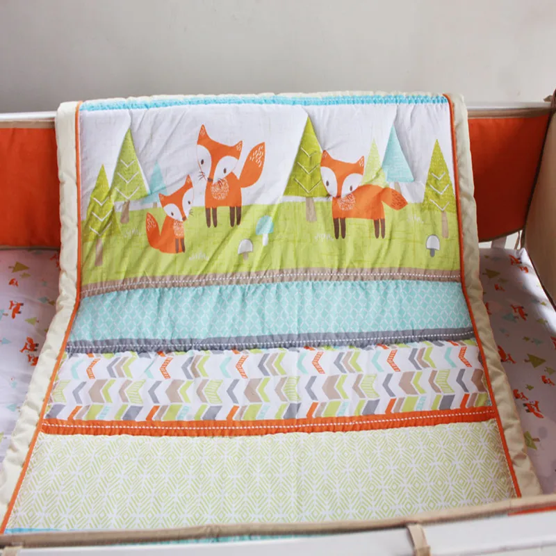 Детская кроватка-органайзер с рисунком лисы | Мать и ребенок