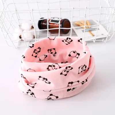 23 Хлопковый снуд, детский шарф с рисунком Kawaii, мягкий теплый шарф для мальчиков и девочек, зимние шарфы с кольцами для малышей, B039 - Цвет: 23